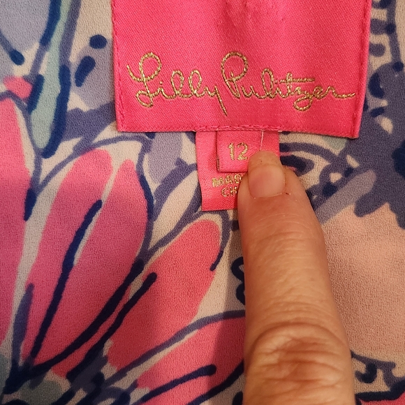 Lilly Pulitzer Cori Stretch Shirt Dress In "Pop Up Got Your Back" Pattern - Picture 3 of 6